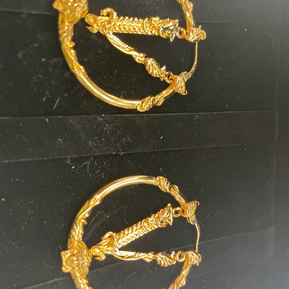 Versace Virtus Hoop Earrings - Picture 8 of 10